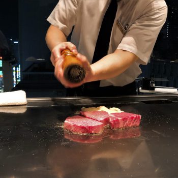 Misono Ginza. An amazing teppanyaki experience with a magnificent view.